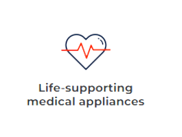 Life supporting medical appliances 