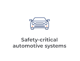 Safety critical automotive systems.
